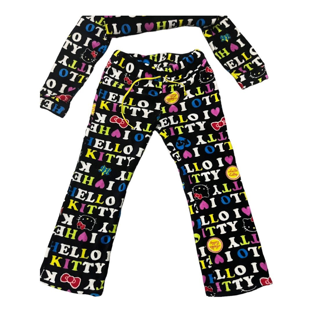 Anime Hello Kitty Fleece Pajamas Overprinted Size US M / EU 48-50 / 2 - 8 Thumbnail