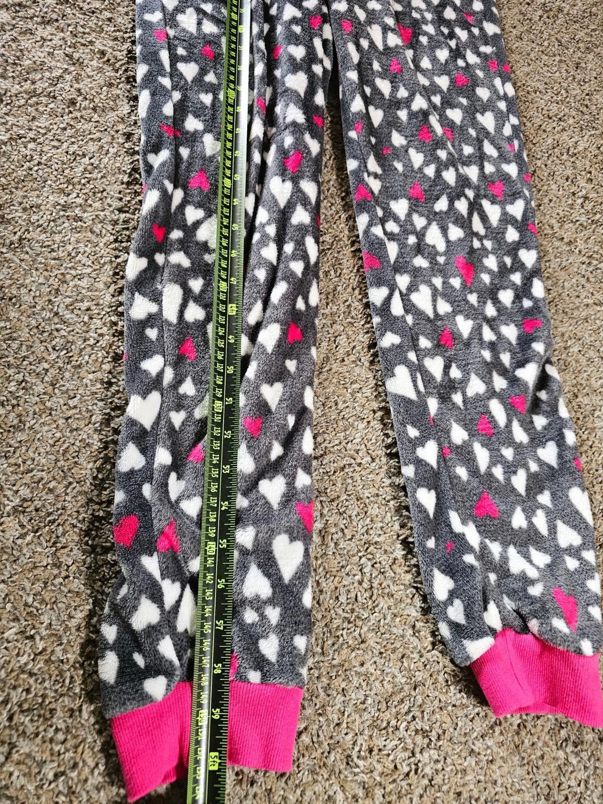 Designer secret treasures hooded hearts allover 1 Piece pajamas M Size ONE SIZE - 6 Thumbnail