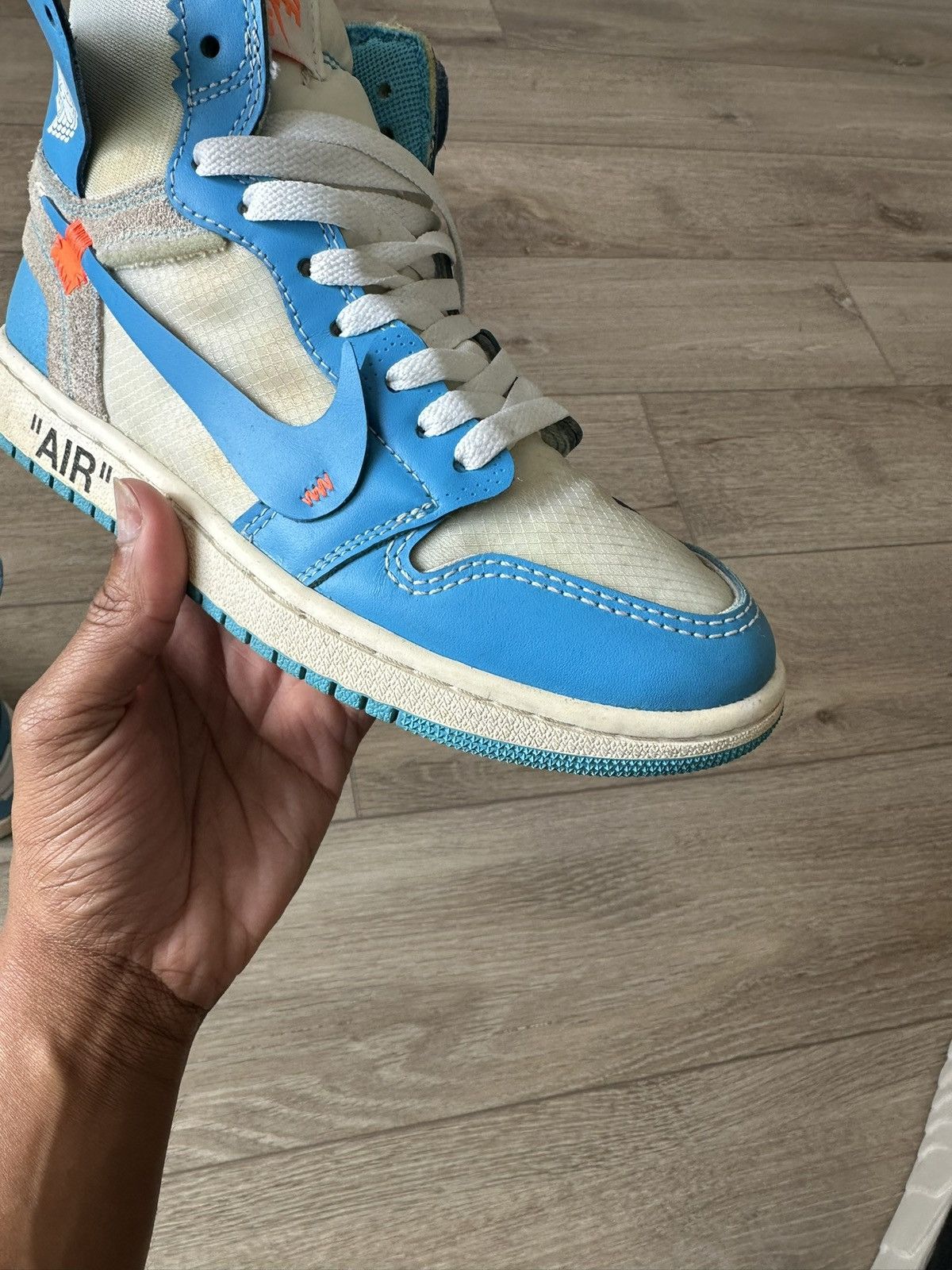 Jordan Brand × Off-White Jordan 1 Retro OG x Off-White High UNC Sz 6 Size US 6 / EU 39 - 17 Thumbnail