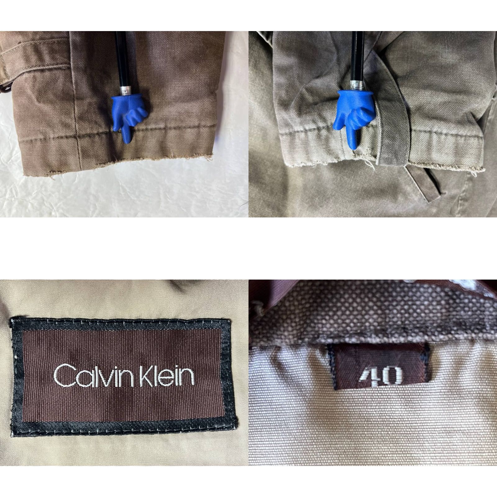 Calvin Klein VINTAGE Calvin Klein Canvas Jacket Mens Size 40 Brown Field Utility 100% Cotton Size US XXS / EU 40 - 9 Thumbnail