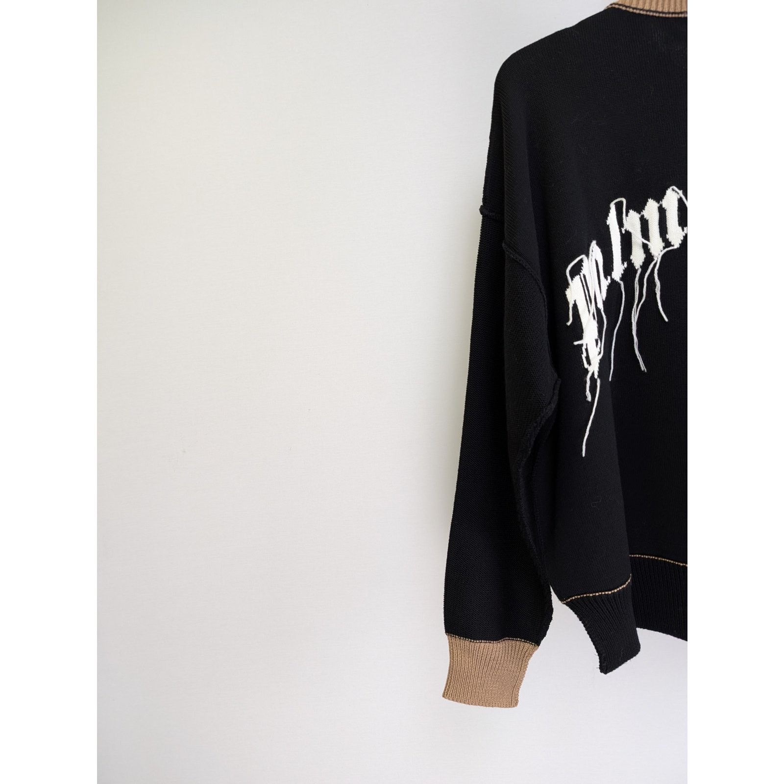 Palm Angels o1rshd1 PA Bear Sweater in Black/Brown Size US M / EU 48-50 / 2 - 11 Thumbnail