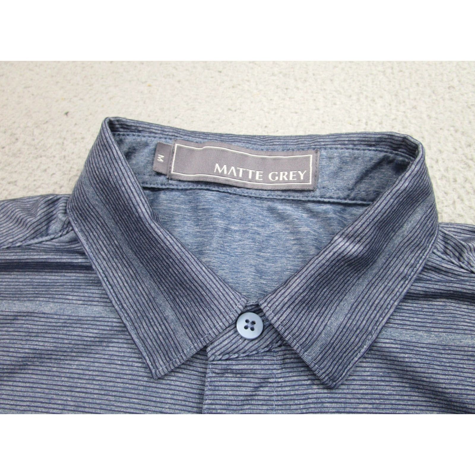 Vintage Matte Grey Polo Shirt Mens M Blue Oakmont Country Club Performance Golf Polo Shirt Mockup Size US M / EU 48-50 / 2 - 5 Thumbnail