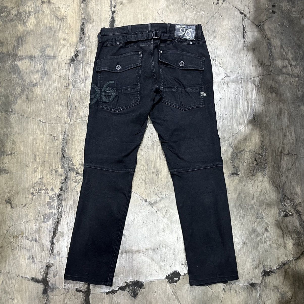 G-Star G-Star RAW GS3301 Black Denim – Rare Early 2000s Era Size US 30 / EU 46 - 9 Thumbnail