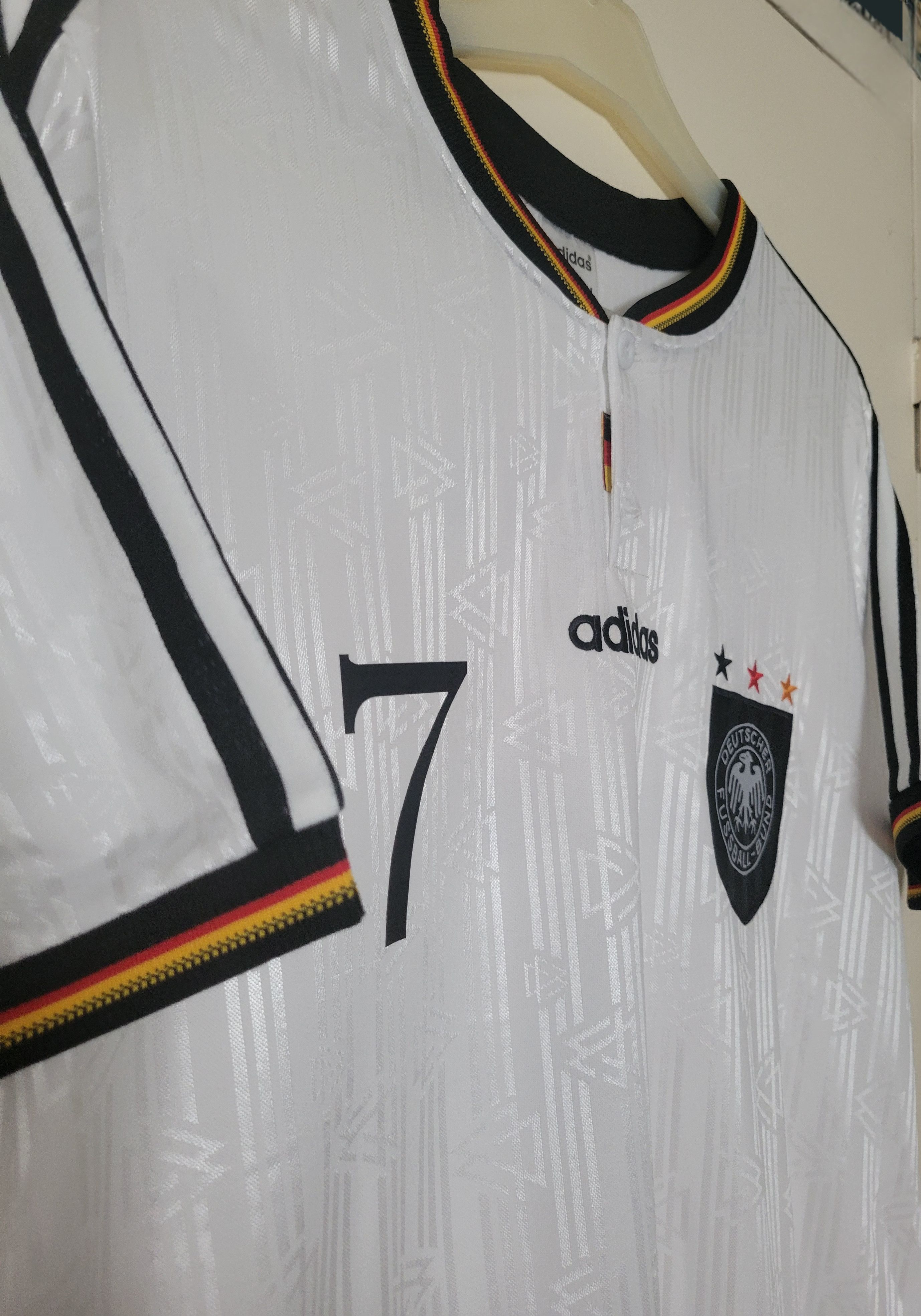 Other Möller 7 Germany 1996 Vintage Soccer Jersey Trikot Size US L / EU 52-54 / 3 - 4 Thumbnail