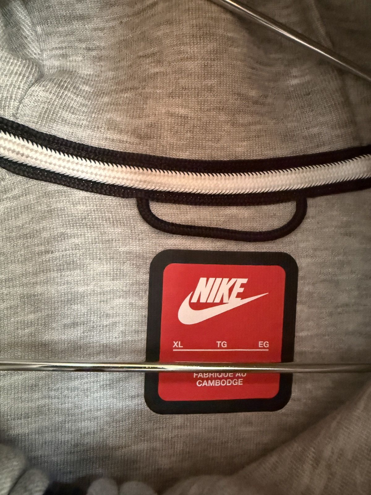 Nike Nike Grey Zip Up Hoodie Size US XL / EU 56 / 4 - 5 Thumbnail