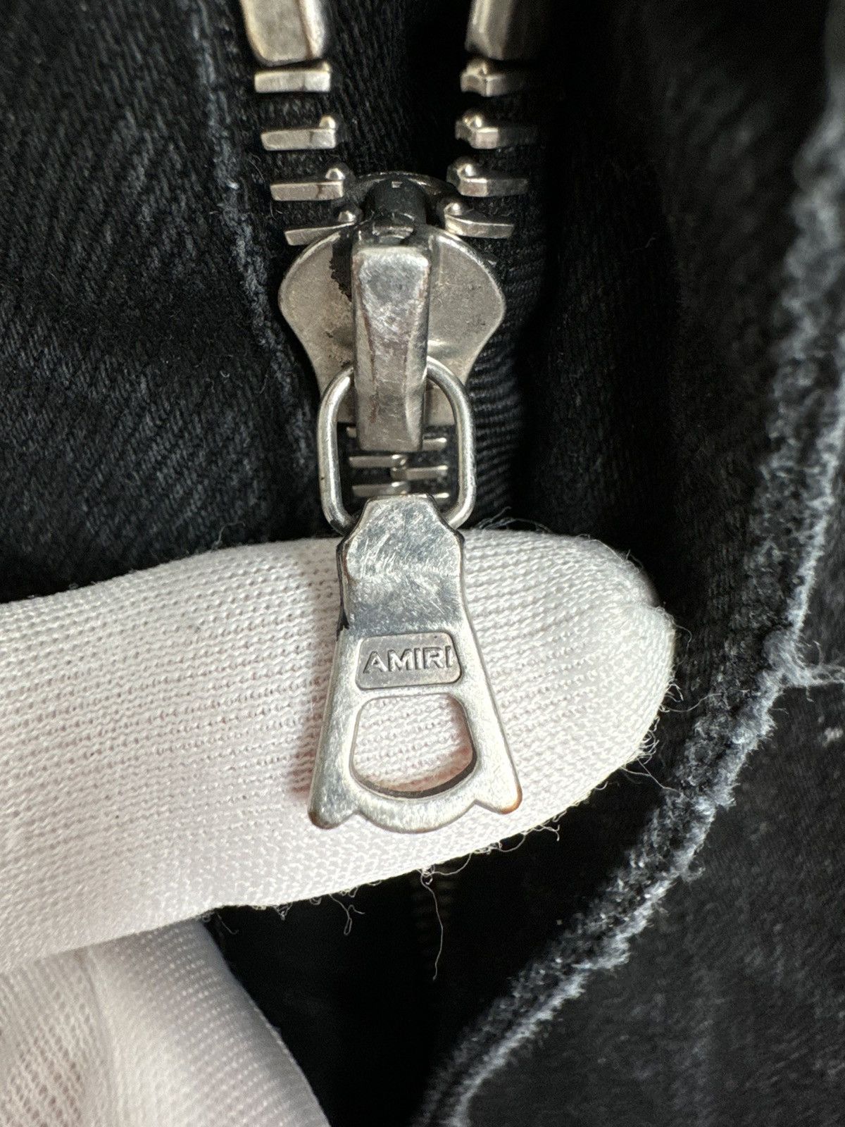 Amiri Amiri Grunge Patch Black Jeans Size US 33 - 13 Thumbnail