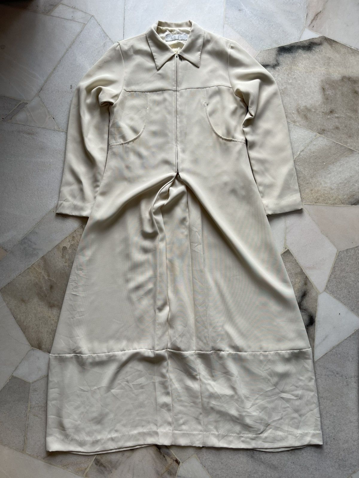 Y's for Men × Yohji Yamamoto 90s Yohji Yamamoto Workshop Maxi Dress Size M / US 6-8 / IT 42-44 - 13 Thumbnail