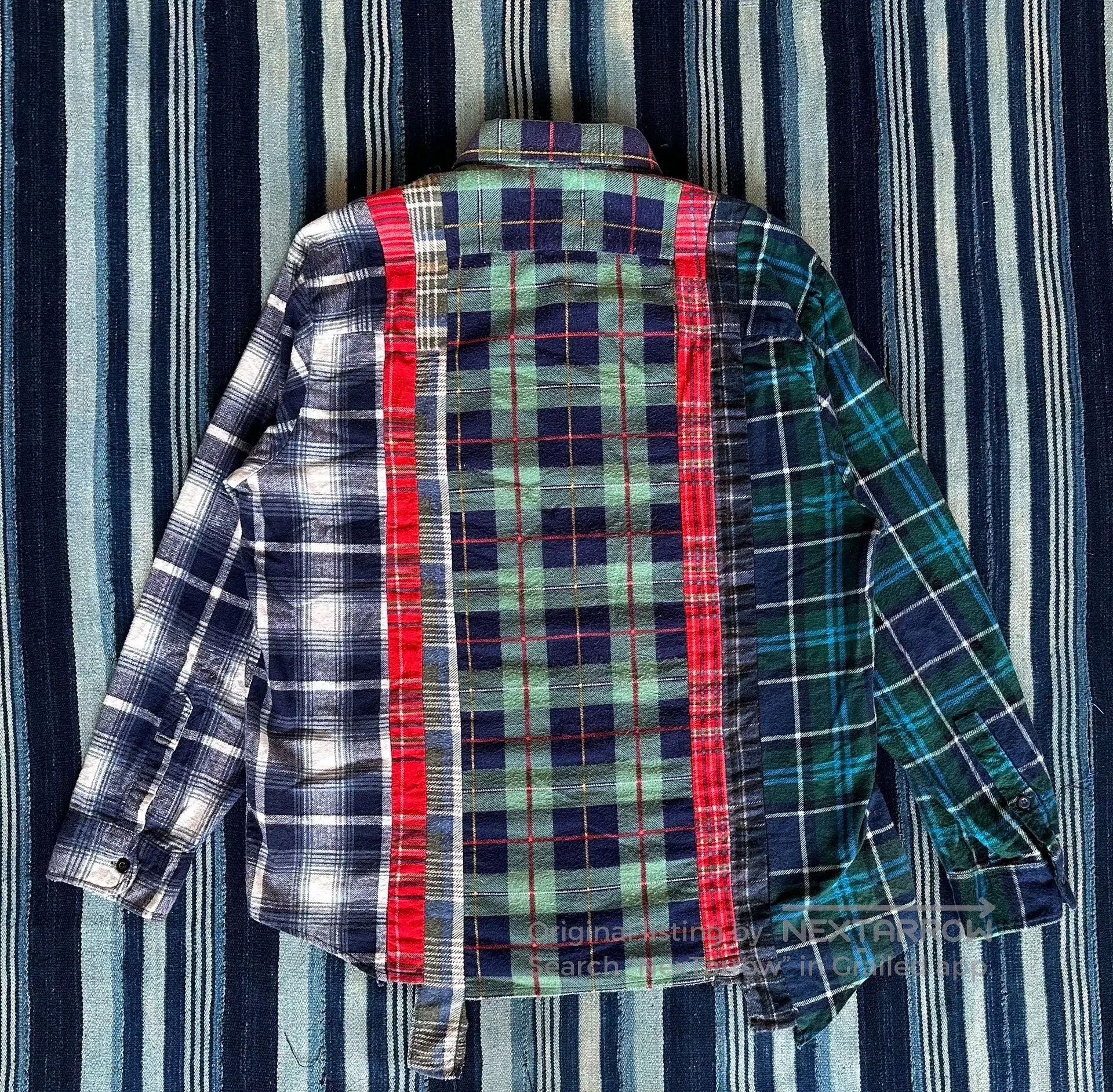Needles Rebuild By Needles Ribon Wide Flannel Shirt. Size US M / EU 48-50 / 2 - 3 Thumbnail