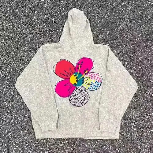 Other Hip Hop Colorful Floral Print Casual XXL Hooded Sweatshirt Size US M / EU 48-50 / 2 - 3 Thumbnail