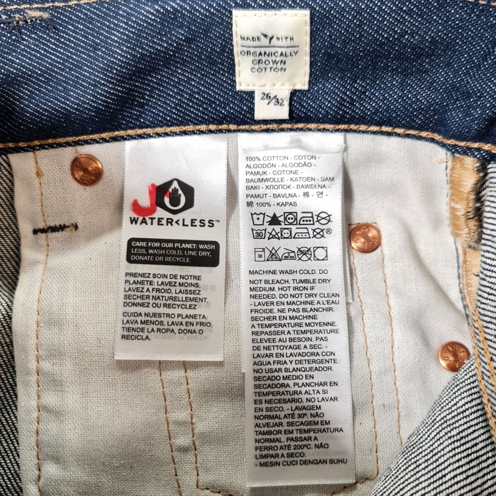 Levi's Levi's 501 Jeans Mens Blue W26 L32 Selvedge Regular Straight Leg 90s Classic USA Denim Jeans Size US 26 / EU 42 - 7 Thumbnail