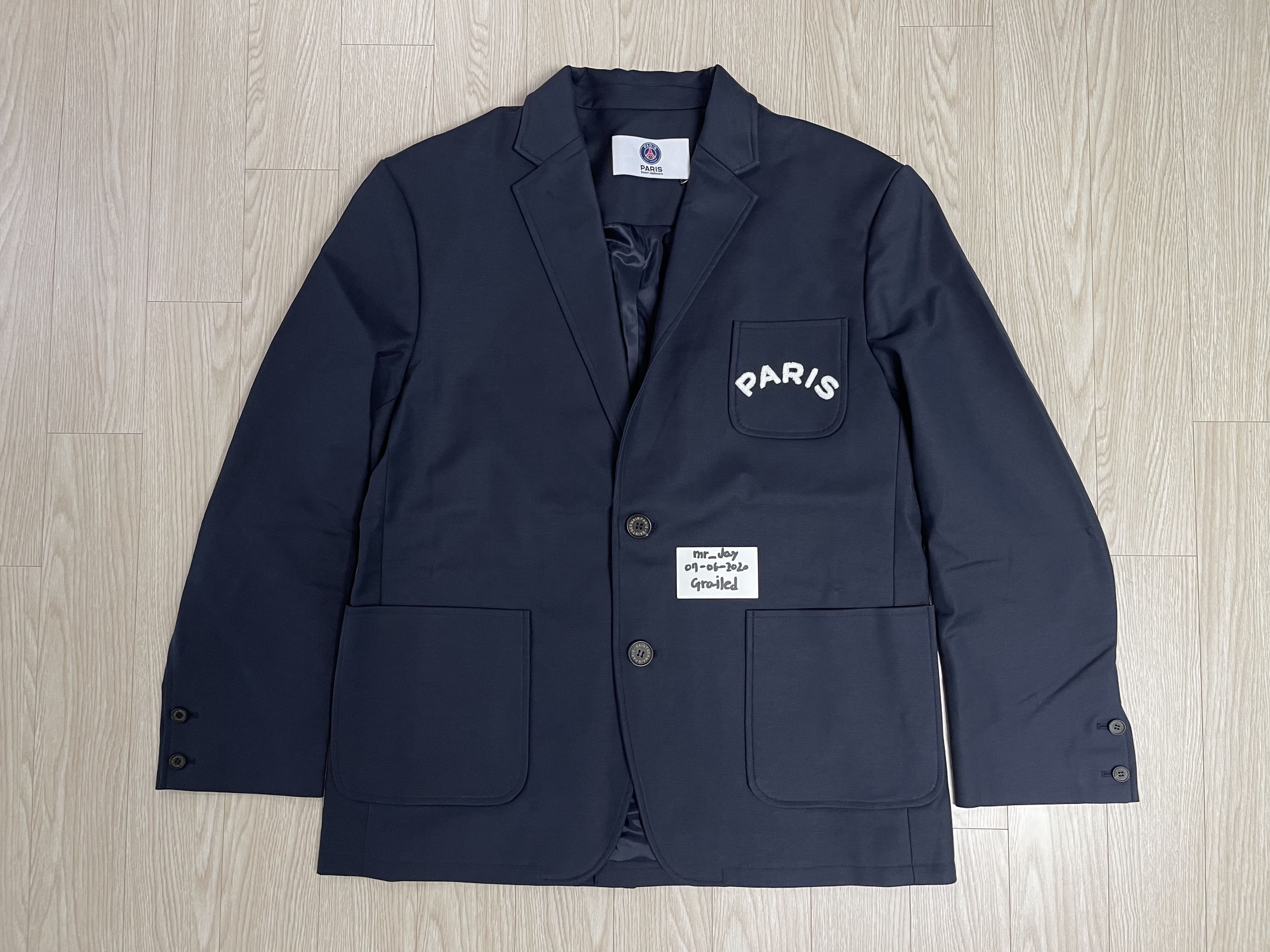 Other PSG Paris Saint-Germain COTTON BLAZER NAVY Size US L / EU 52-54 / 3 - 7 Thumbnail