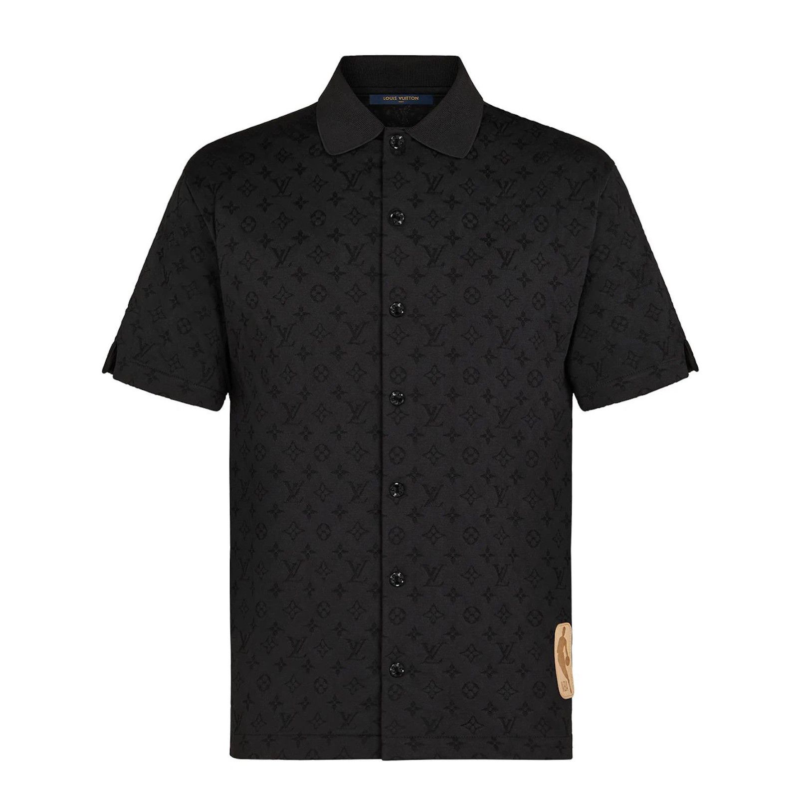Louis Vuitton Louis Vuitton NBA Monogram Black Logo Buttoned Shirt Short Size US L / EU 52-54 / 3 - 1 Thumbnail