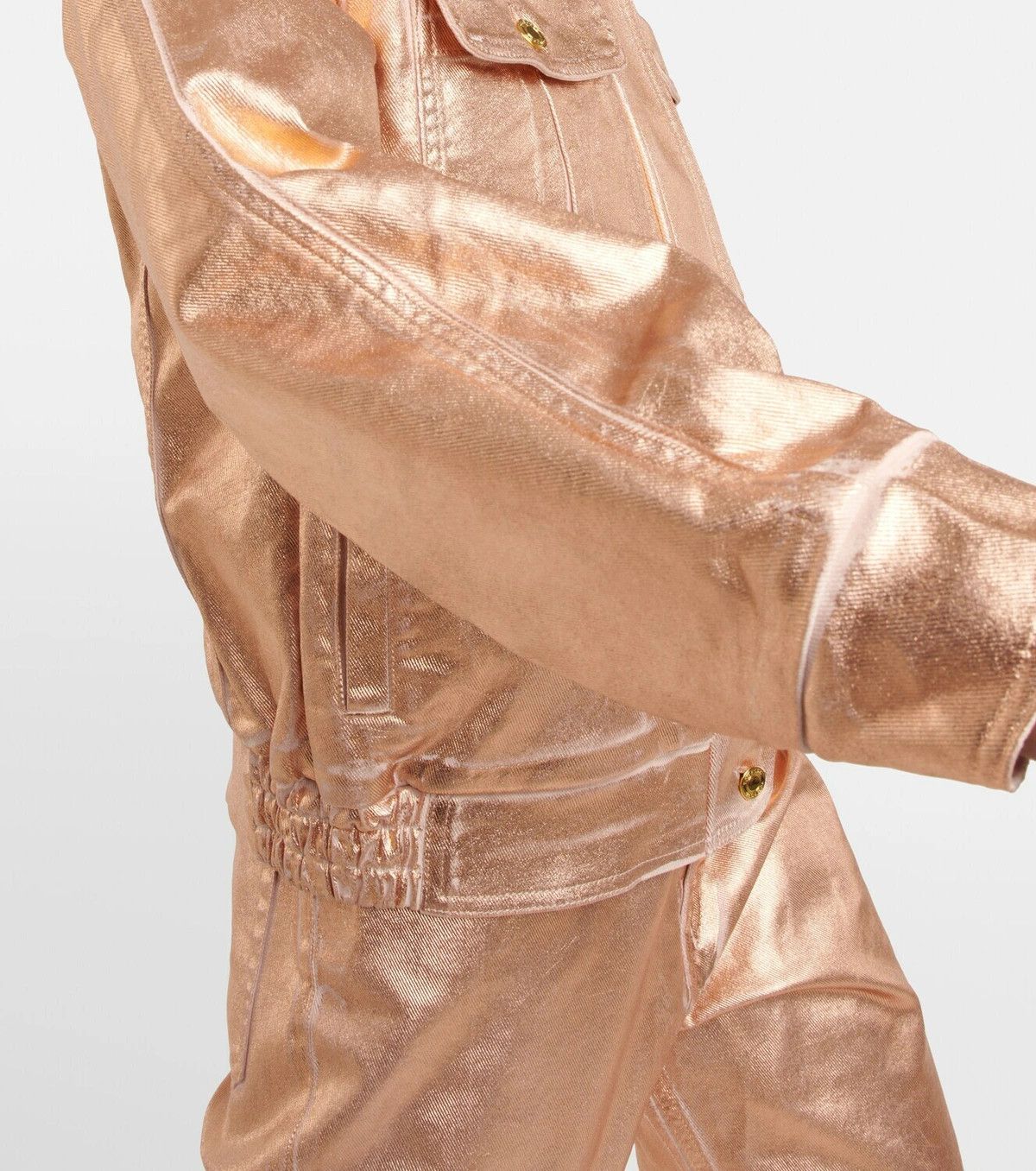 Tom Ford o1w1db10225 GID079 Denim Jacket in All Nude Size XS / US 0-2 / IT 36-38 - 5 Thumbnail