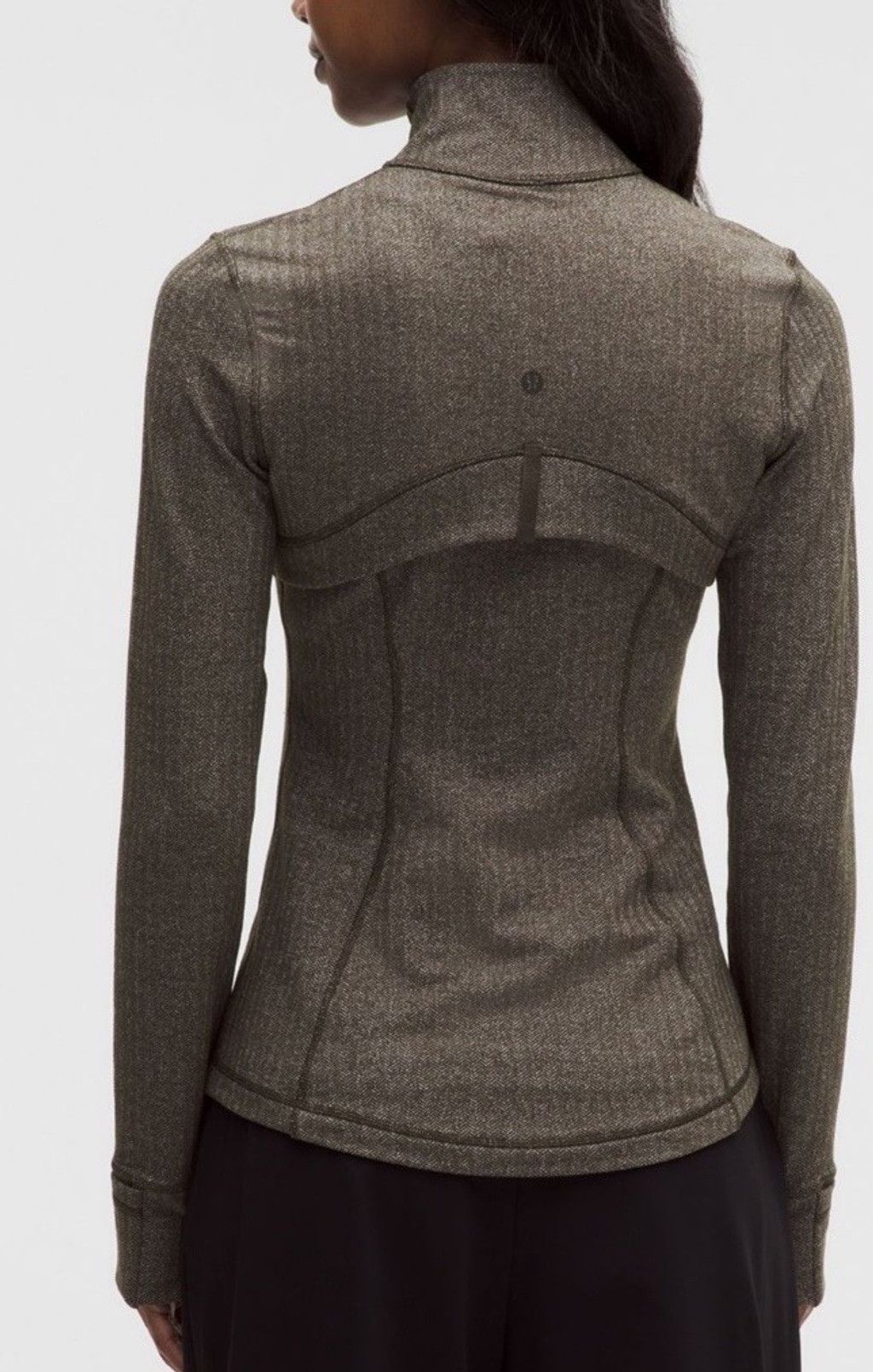 Lululemon LULULEMON DEFINE JACKET HERRINGBONE DARK OLIVE BROWN SZ 4 Size S / US 4 / IT 40 - 5 Thumbnail