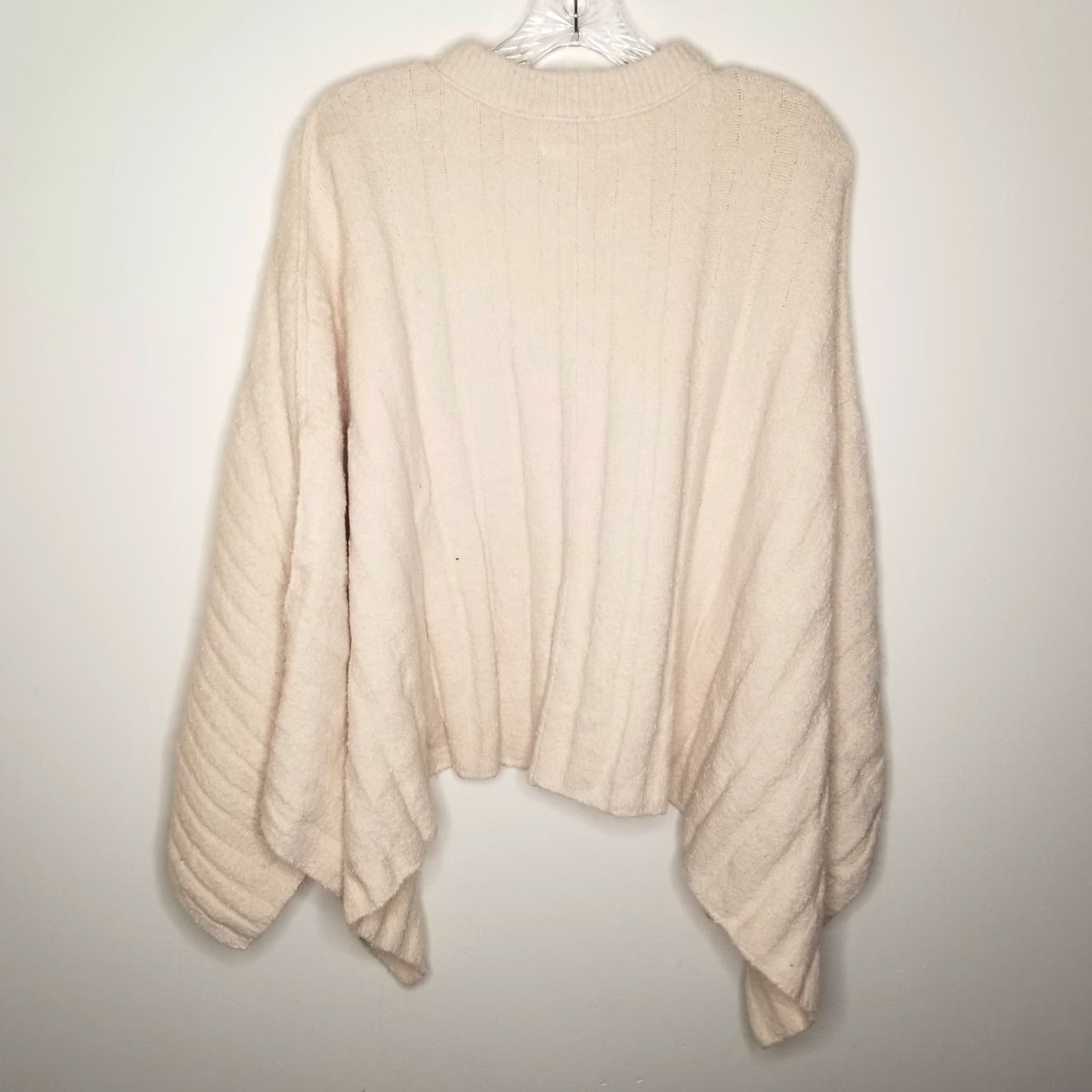 CO NEW Yummy Sweater Co. Ivory Pullover Sweater with Arm Holes Womens XS Size XS / US 0-2 / IT 36-38 - 5 Thumbnail