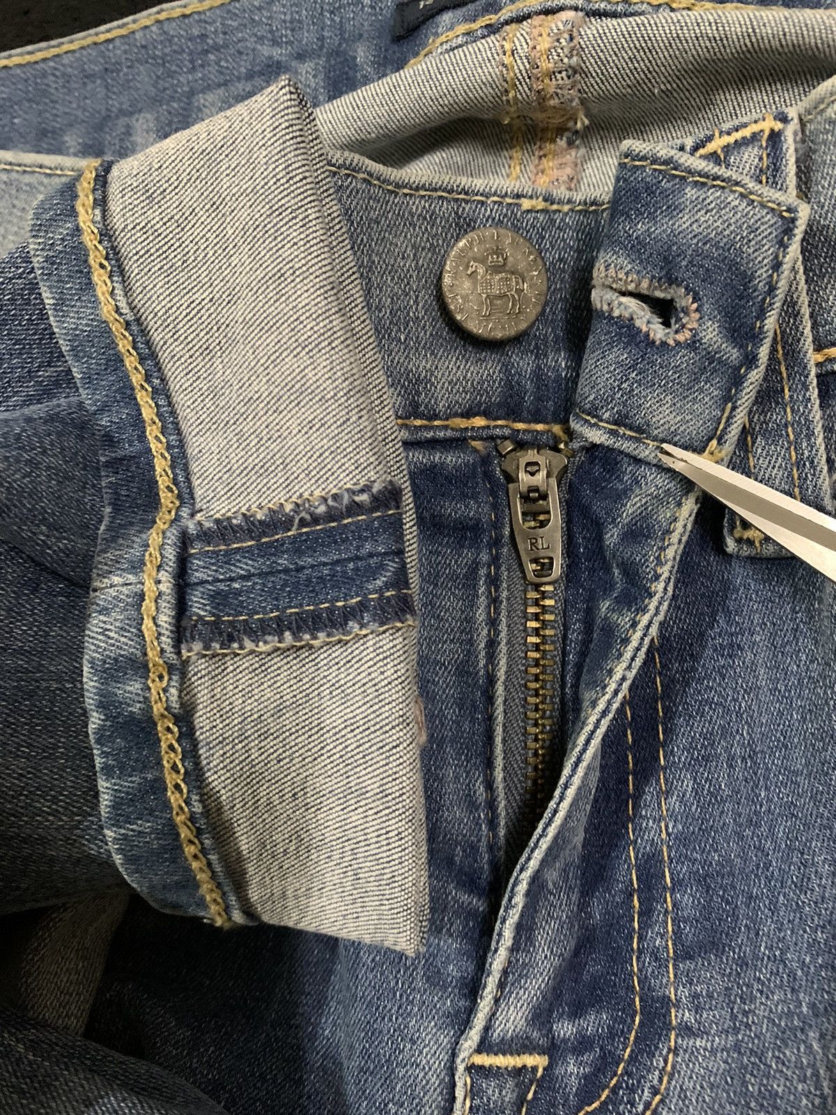 Ralph Lauren Vintage Ralph Lauren Skinny Blue Washed Jeans Size 26 Size 26" / US 2 / IT 38 - 4 Thumbnail
