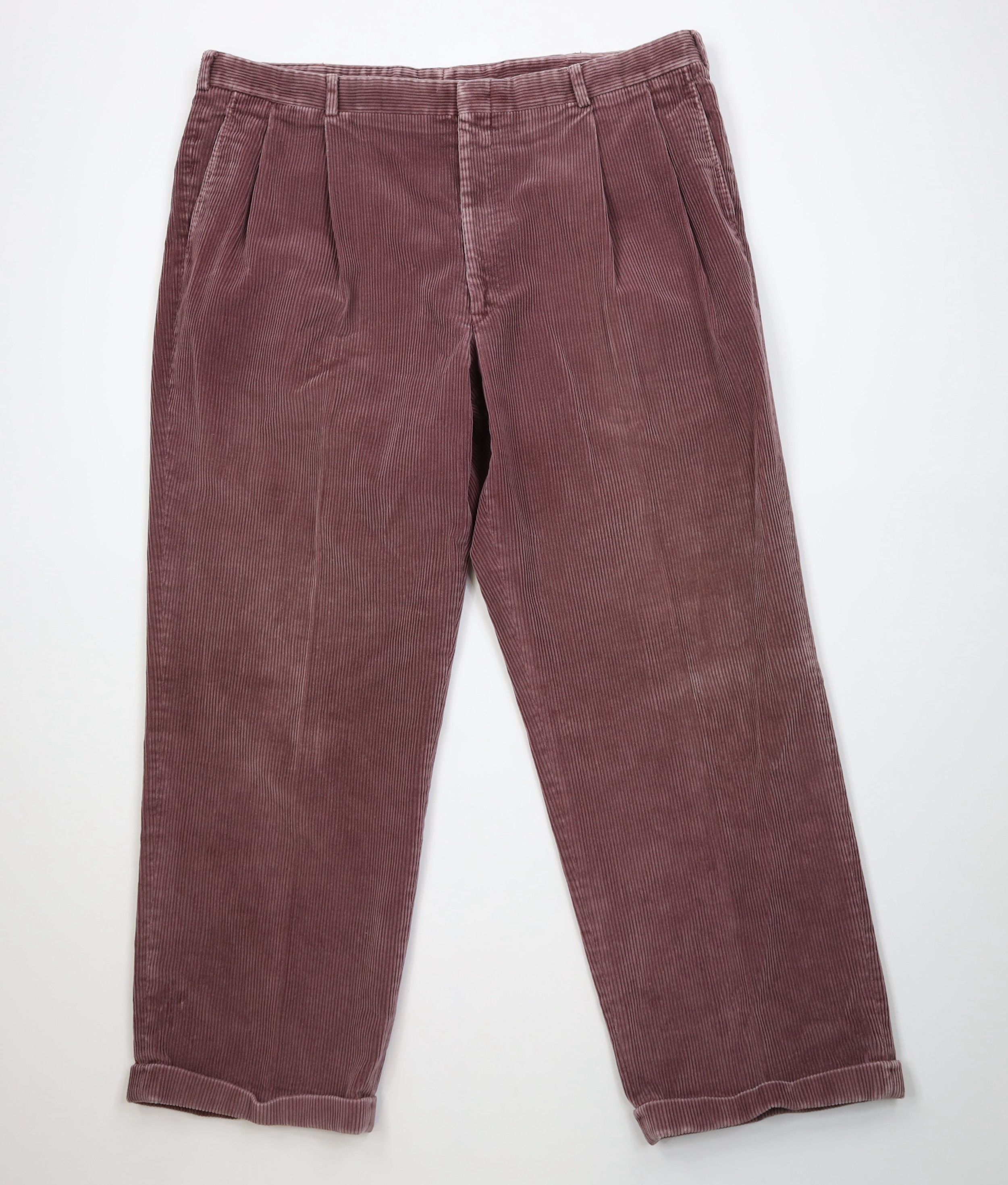 Lands' End Vintage 80s 90s Lands End Wide Leg Corduroy Chino Pants Size US 42 / EU 58 - 1 Thumbnail