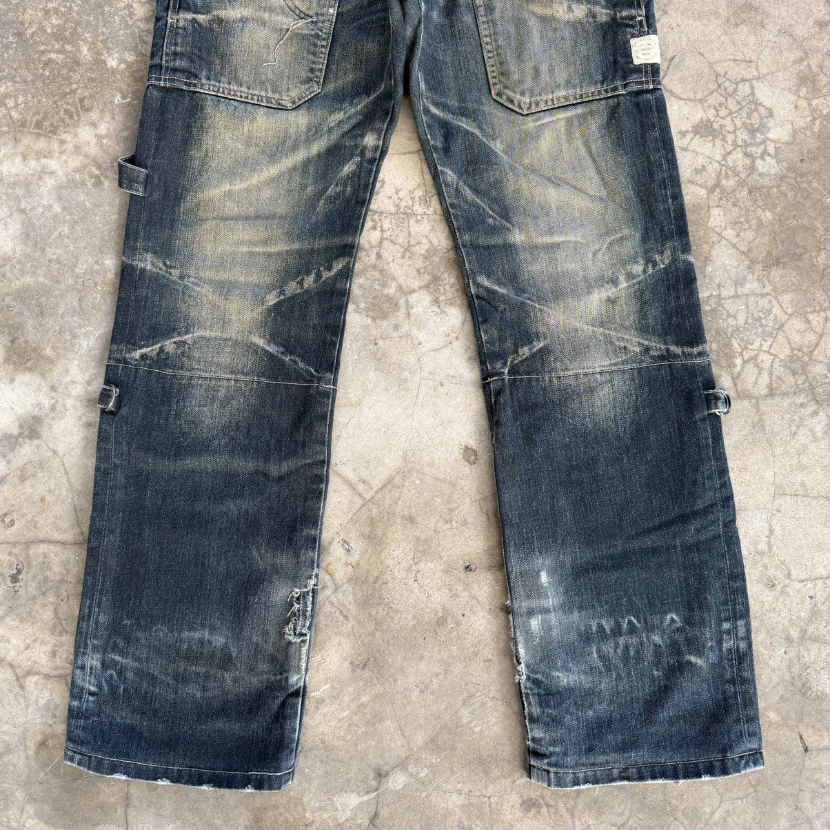 PPFM W31 Vintage PPFM The Desert Fox Rusty Distressed Denim Jeans Size US 31 - 3 Thumbnail