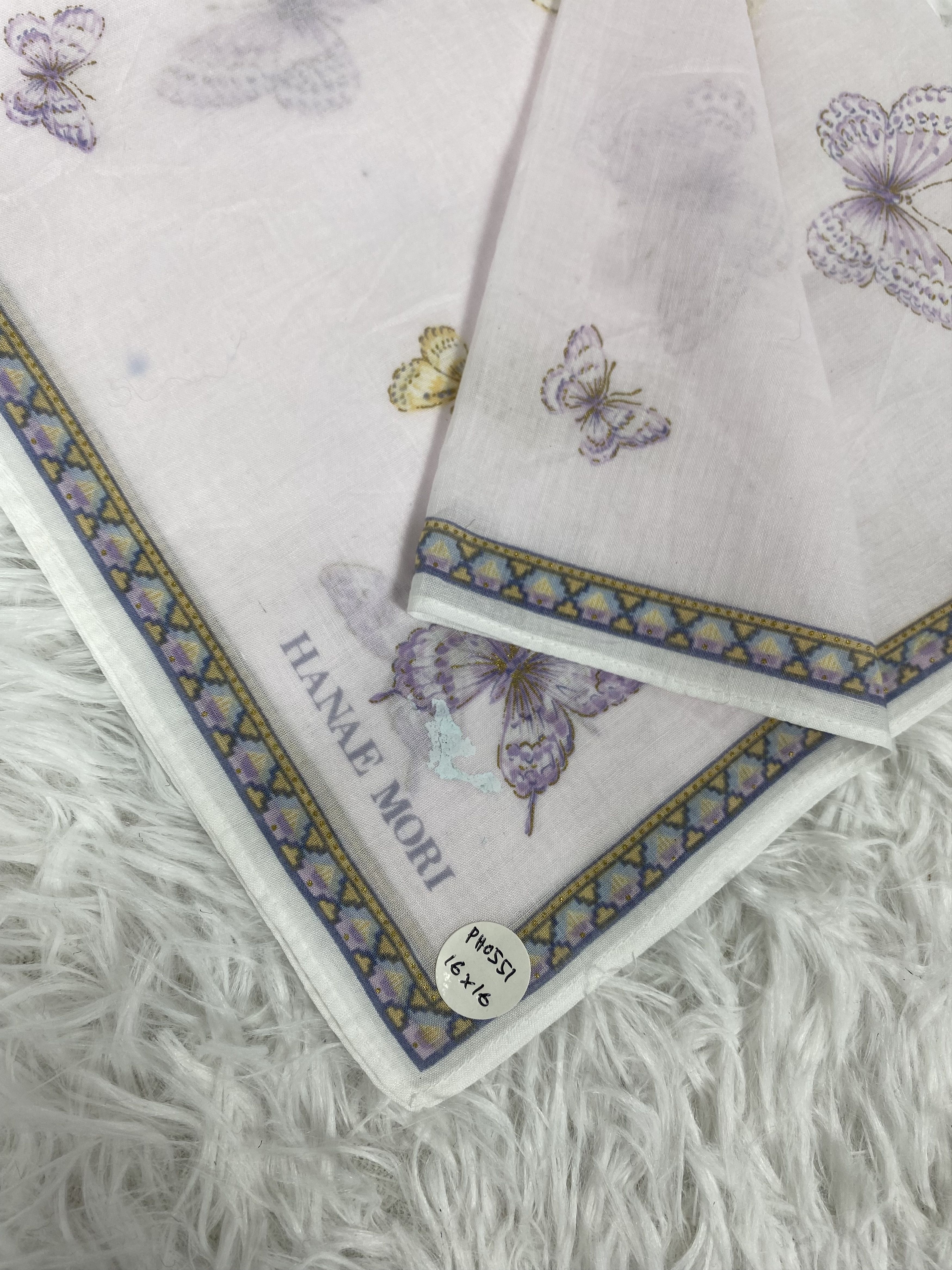 Hanae Mori Vintage Hanae Mori Handkerchief Nekcerchief PH0551 Size ONE SIZE - 2 Thumbnail