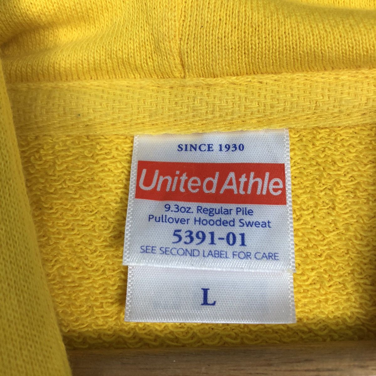 Japanese Brand 📌Distressed Design Rich Yellow Hoodie Sweatshirt Nu Skool Size US L / EU 52-54 / 3 - 17 Thumbnail