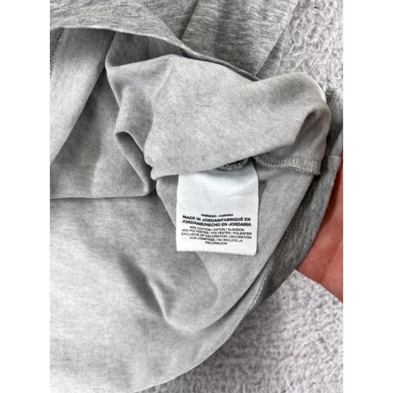 Nike NIKE Shirt Men S Gray Swoosh Logo Short Sleeve Crew Neck Cotton Blend Dri-FIT Size US S / EU 44-46 / 1 - 5 Thumbnail