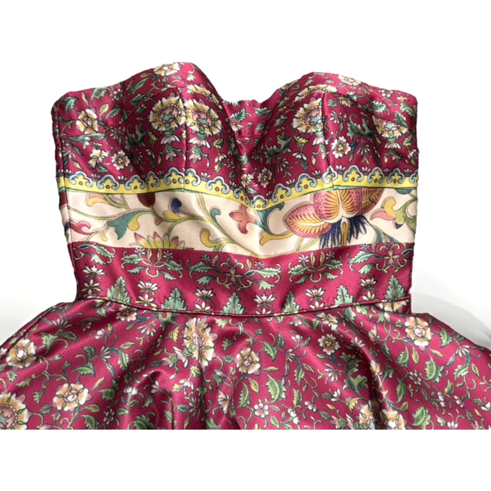 Vintage Sherri Hill Dress Strapless Cocktail Multi-print Floral 50794 Sz 2 EUC Dress Mini Above Knee Sequin Crystal Zipper Sleeveless Princess Elegant Mens? Size ONE SIZE - 7 Thumbnail