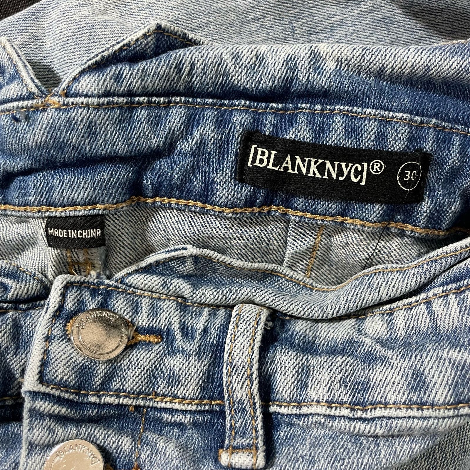 BLANKNYC Blank NYC Light Wash Retro Style Skinny Leg Yoke Jeans - 30 Size 30" / US 8 / IT 44 - 4 Thumbnail