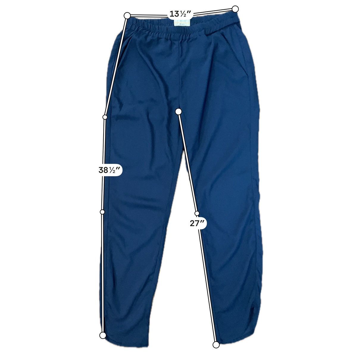 Marine Layer Marine Layer Re-Spun Allie Tapered Pants Navy Blue XS Size 26" / US 2 / IT 38 - 3 Thumbnail