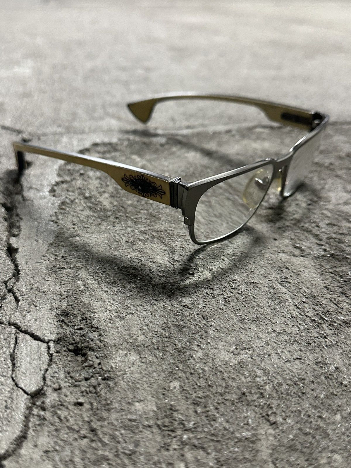 Chrome Hearts Chrome Hearts “Tipping Velvet” Silver/EBONY Vintage Glasses Size ONE SIZE - 4 Thumbnail