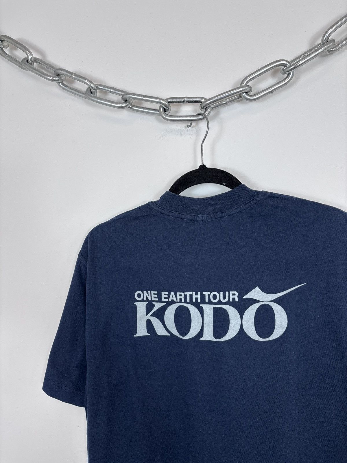 Band Tees Vintage Kodo Japanese Band One Earth Tour Blue T-Shirt Tee Size US M / EU 48-50 / 2 - 16 Thumbnail