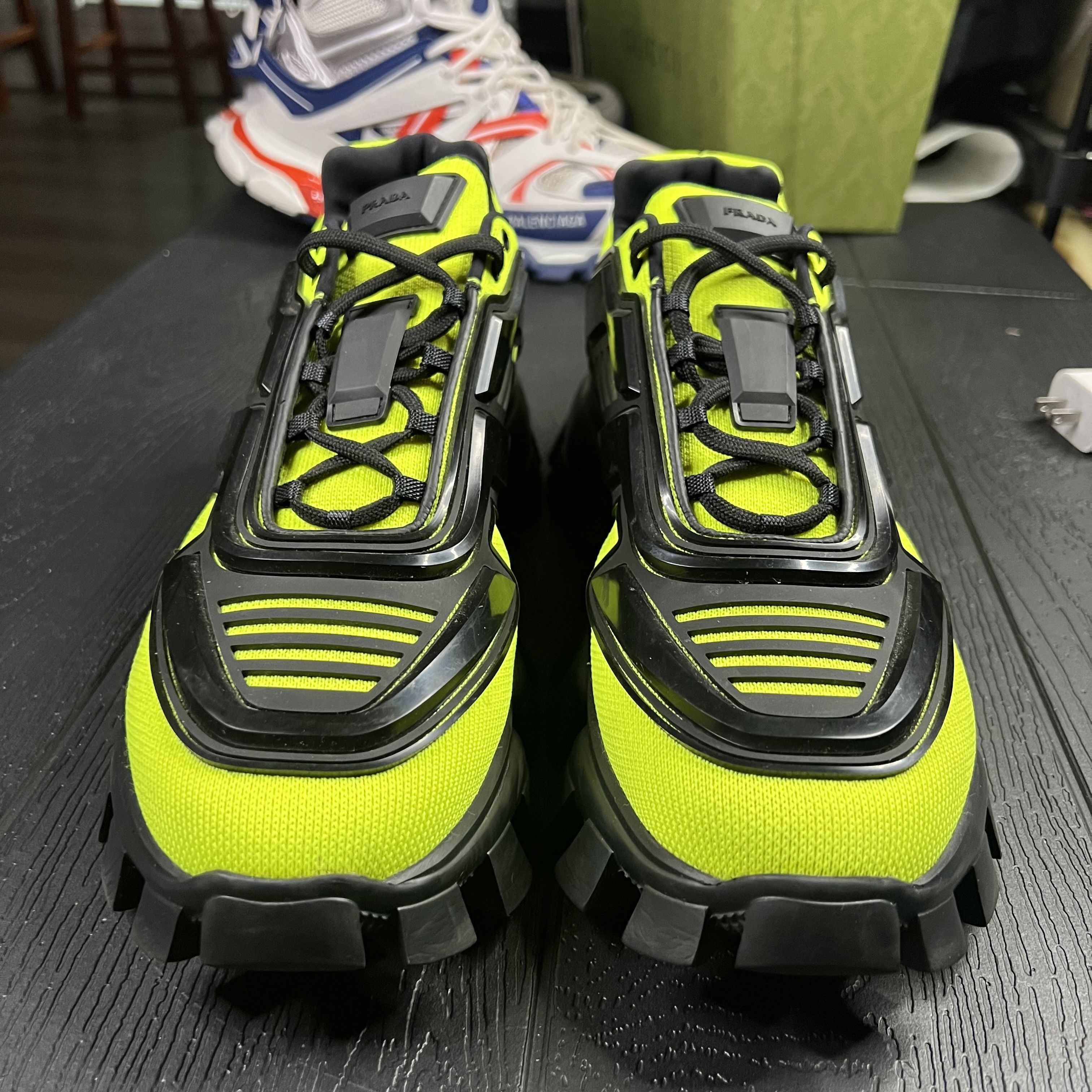 Prada Prada Cloudbust Thunder Black Neon Green Size US 10 / EU 43 - 11 Thumbnail