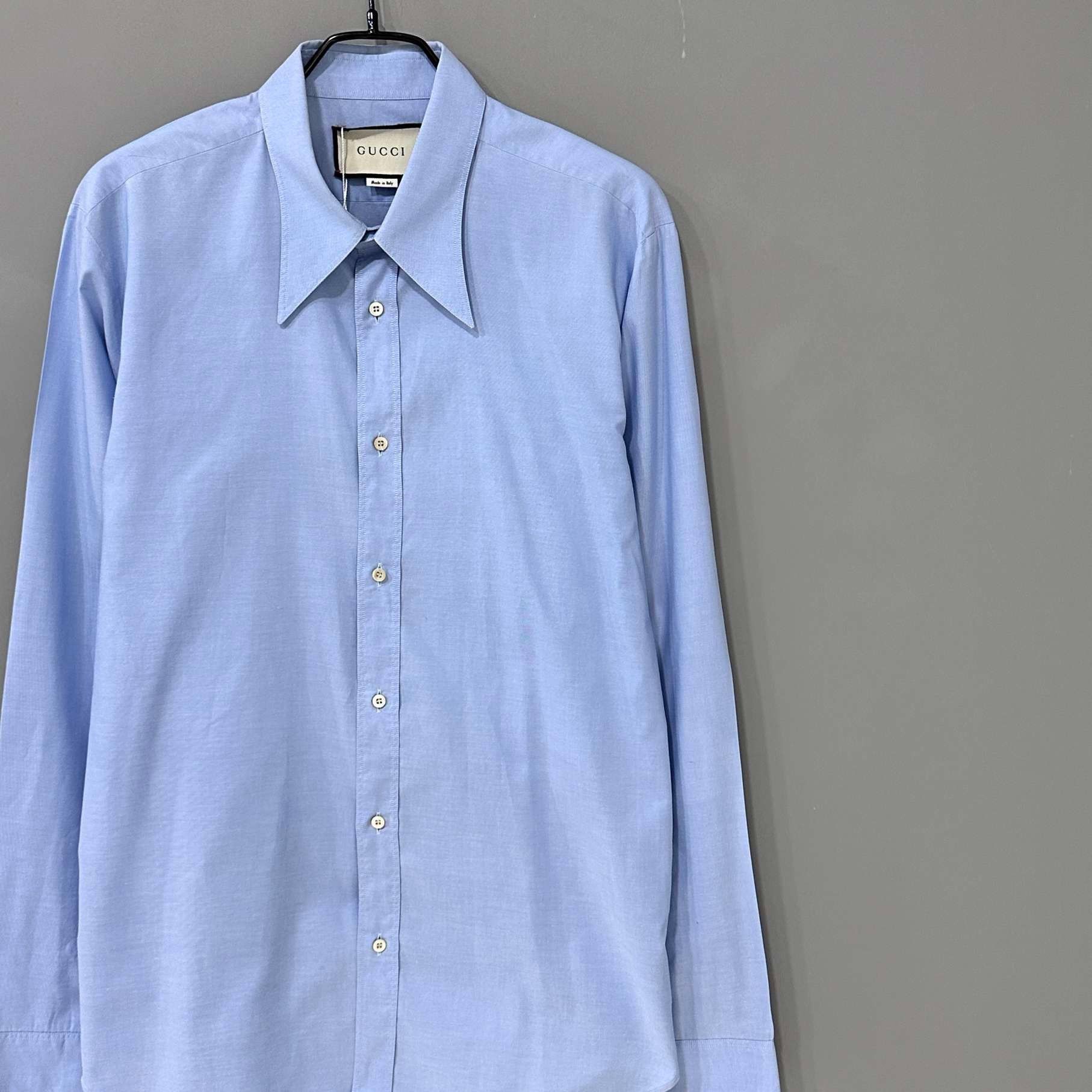 Gucci Gucci light blue long-sleeved shirt 2501-Nextarrow Size US XS / EU 42 / 0 - 2 Thumbnail