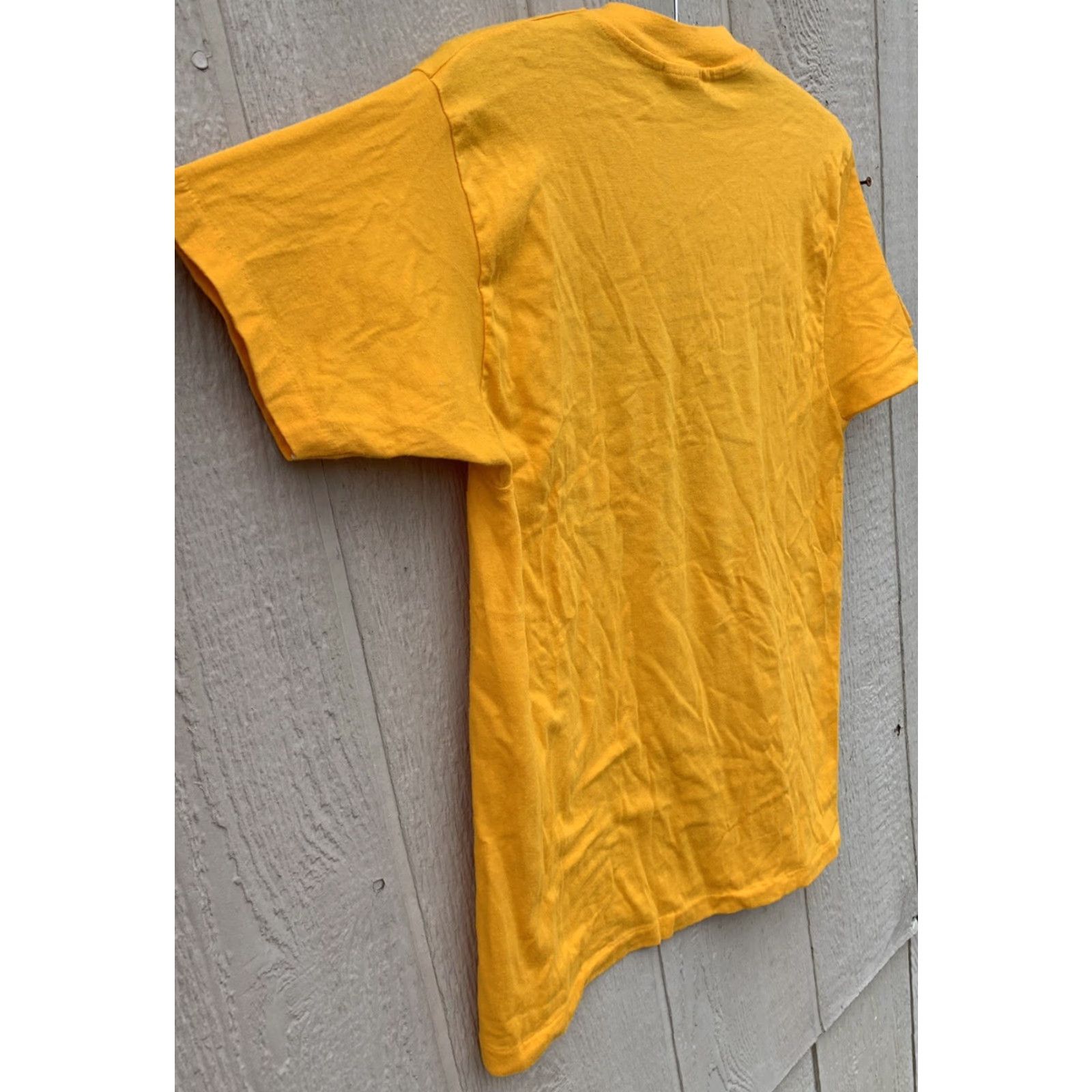 Hanes VINTAGE Hanes T-Shirt IOOB Old Bastards Graphic Print Crew Neck Short Sleeve L Yellow 50/50 Cotton Polyester Men Size US L / EU 52-54 / 3 - 7 Thumbnail