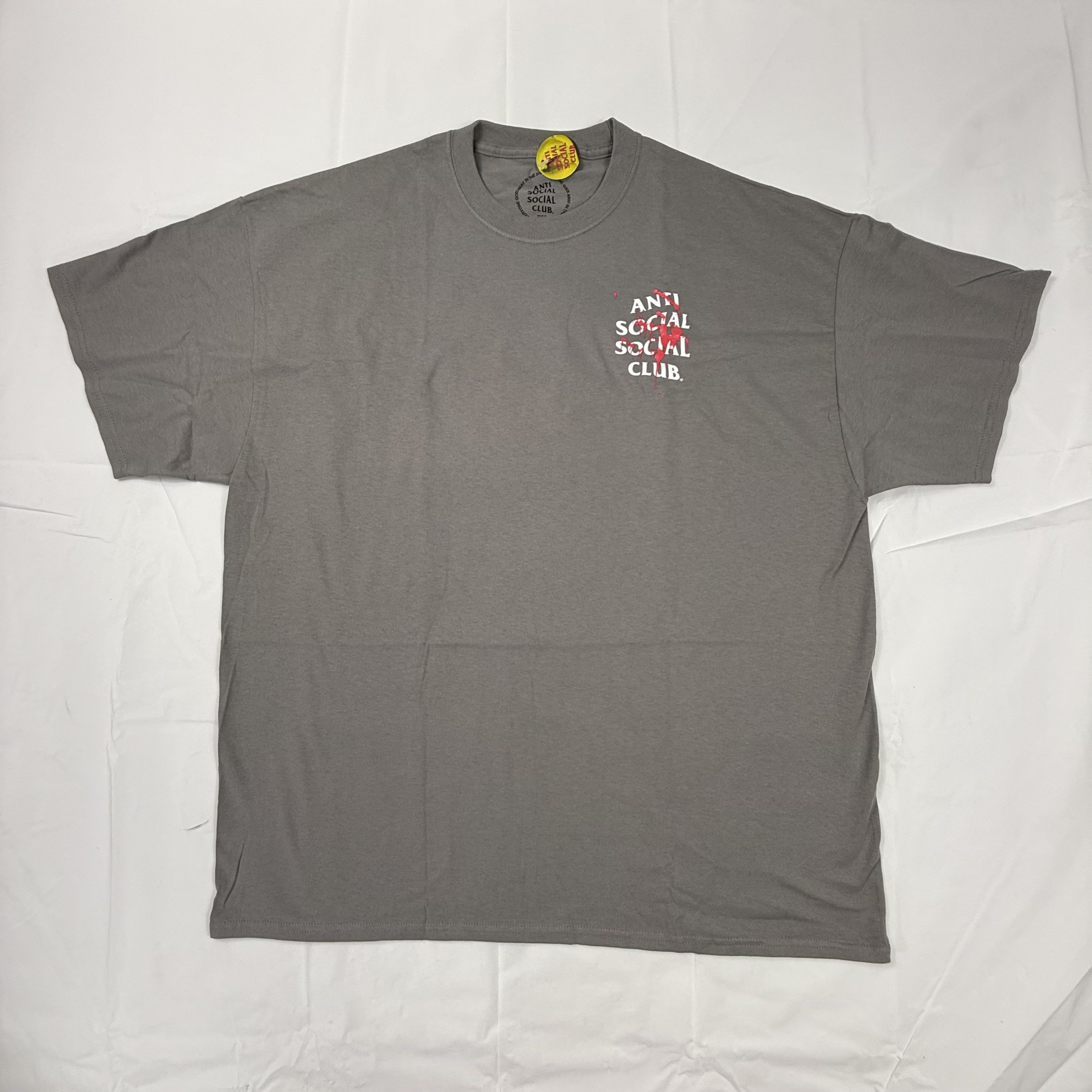 Anti Social Social Club Anti Social Social Club Bloody Handprint Grey T-Shirt Size US XXL / EU 58 / 5 - 2 Thumbnail