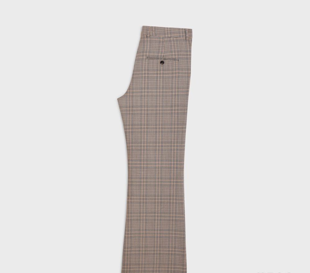 Celine o1bcso1str0824 Bootcut Pants in Camel/Brown Size US 28 / EU 44 - 2 Thumbnail