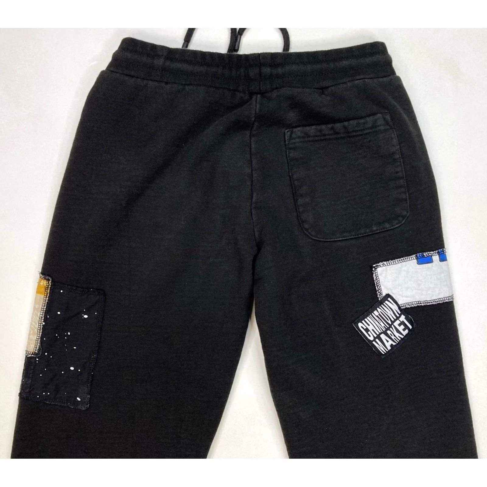 Vintage Chinatown Market Sweatpants Patchwork Jogger Men Small Black Sweatpants Size US 29 - 5 Thumbnail