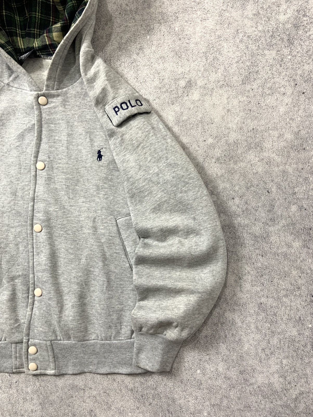 Vintage Vtg 90’s Polo Ralph Lauren Varsity Hoodie Size US M / EU 48-50 / 2 - 3 Thumbnail
