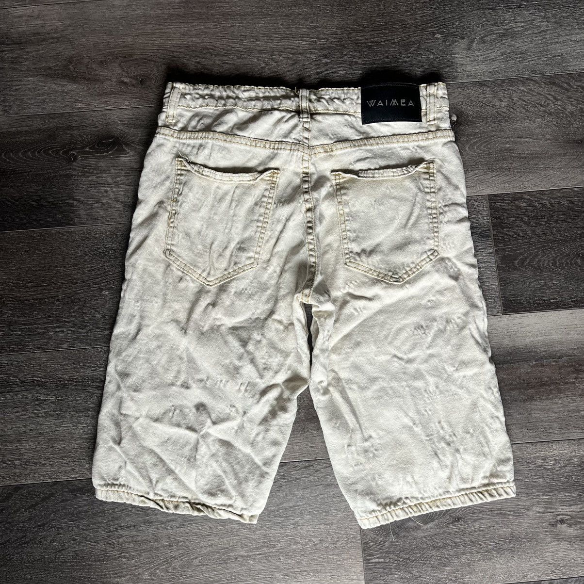 Waimea Waimea Cargo Khaki Washed Jeans Shorts Size 30 Skinny Fit Size US 30 / EU 46 - 2 Thumbnail