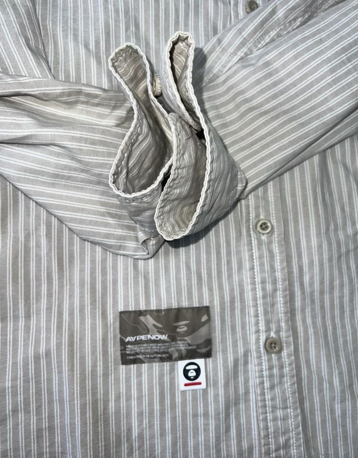 Bape Bape OG Nigo Era Long-Sleeve Striped Shirt Size US L / EU 52-54 / 3 - 4 Thumbnail