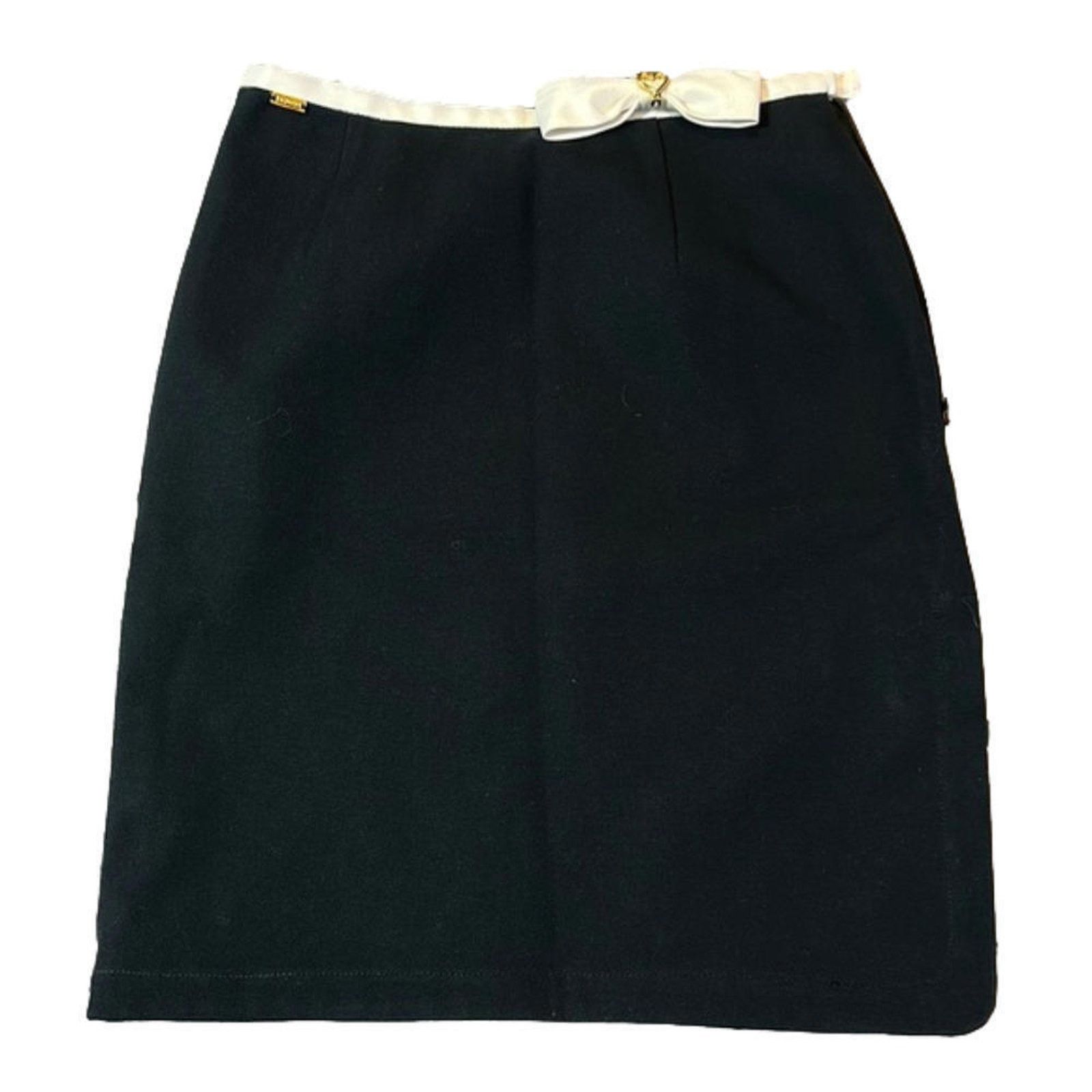 St. John St. John Sport Black Skirt with Satin Bow Size 26" / US 2 / IT 38 - 1 Thumbnail