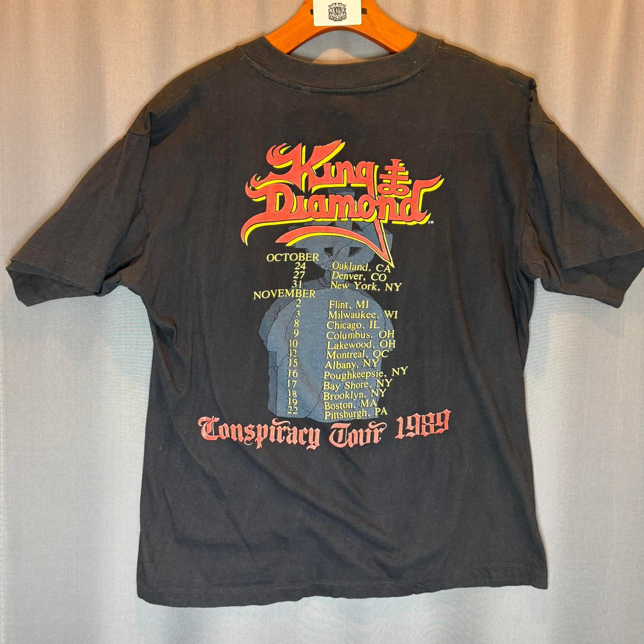 Band Tees Vintage 1990 King Diamond merciful fate Ozzy Osborne Size US M / EU 48-50 / 2 - 4 Thumbnail