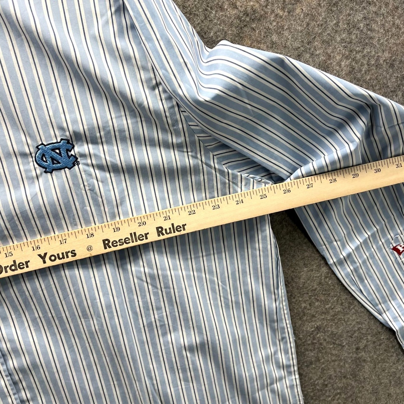 Vintage Pennington & Bailes Shirt Mens XL Blue Striped Button-Up Preppy Oxford Long Sleeve Size US XL / EU 56 / 4 - 3 Thumbnail