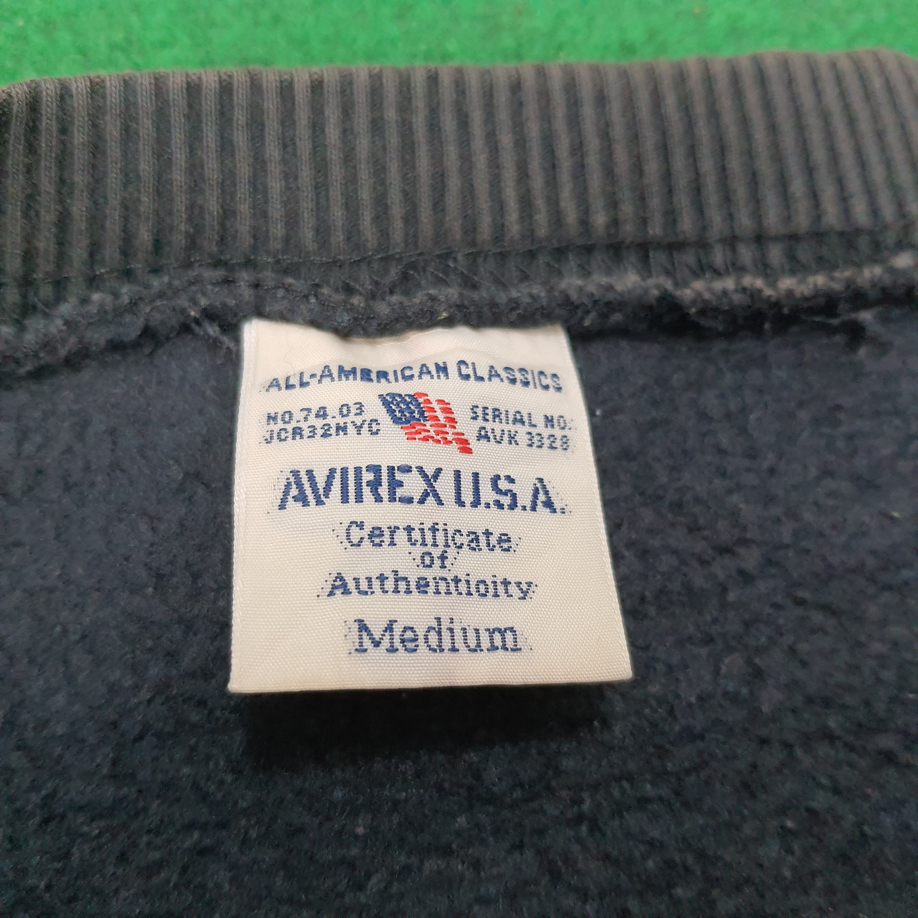Avirex × Vintage Vintage Avirex Luxury Streetwear Spell Out Sweatshirt Size US S / EU 44-46 / 1 - 6 Thumbnail