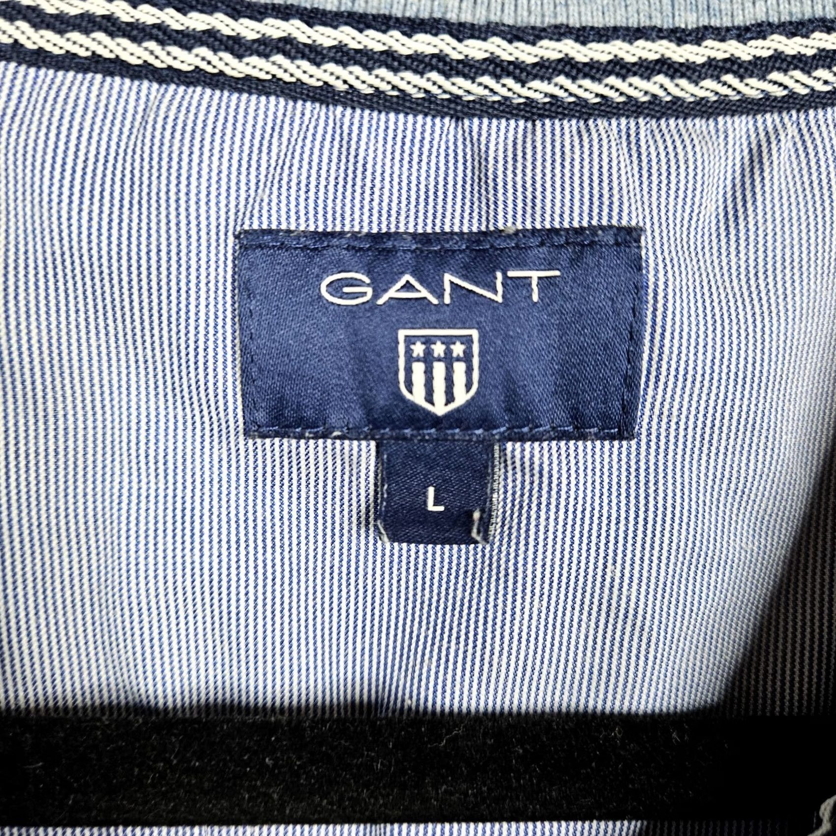 Gant GANT Men’s Teal Blue Quarter Zipper Textured Cotton Sweater L Cardigan Knit Zip Navy? Size L / US 10 / IT 46 - 3 Thumbnail