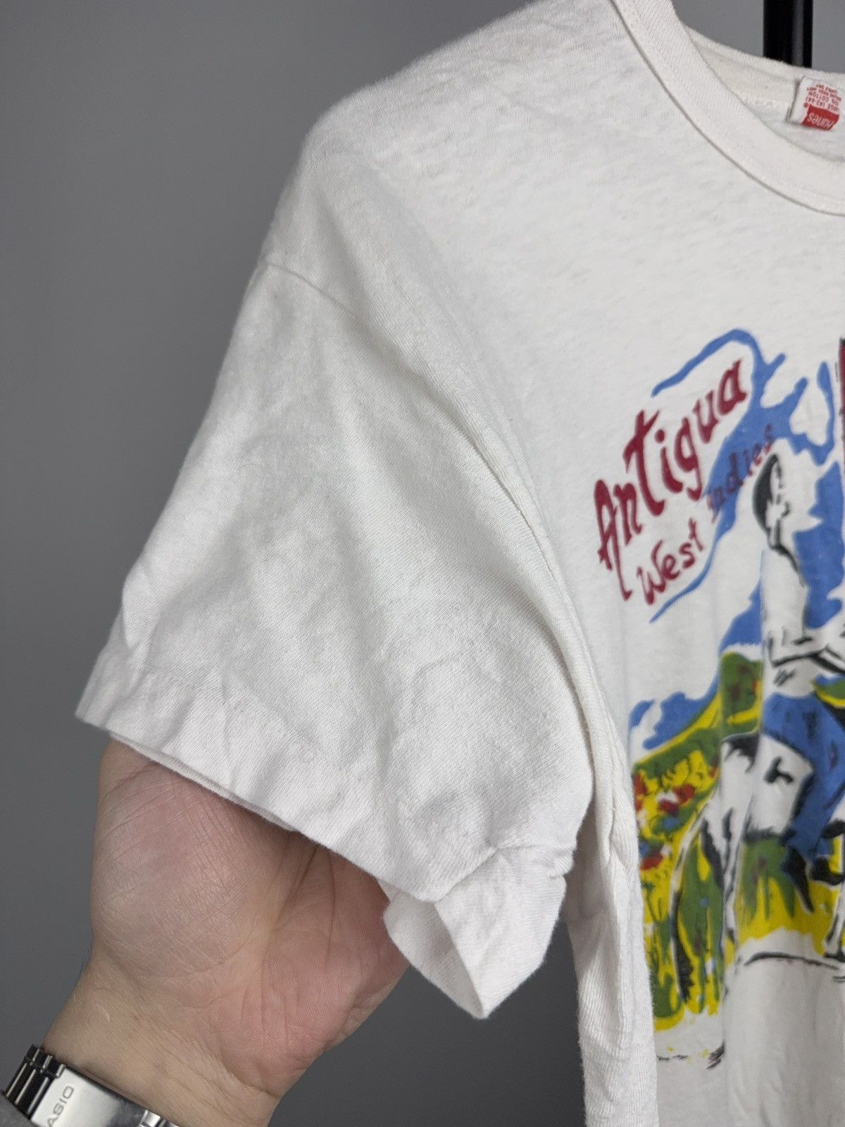 Vintage Vintage 80s Antigua West Indies Travel Souvenir T-Shirt M Size US M / EU 48-50 / 2 - 5 Thumbnail