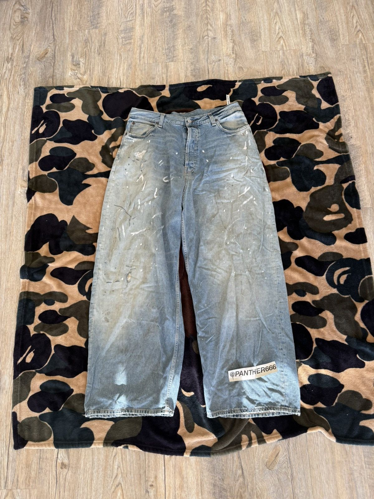 Acne Studios 2023 Painted Super Baggy Denim