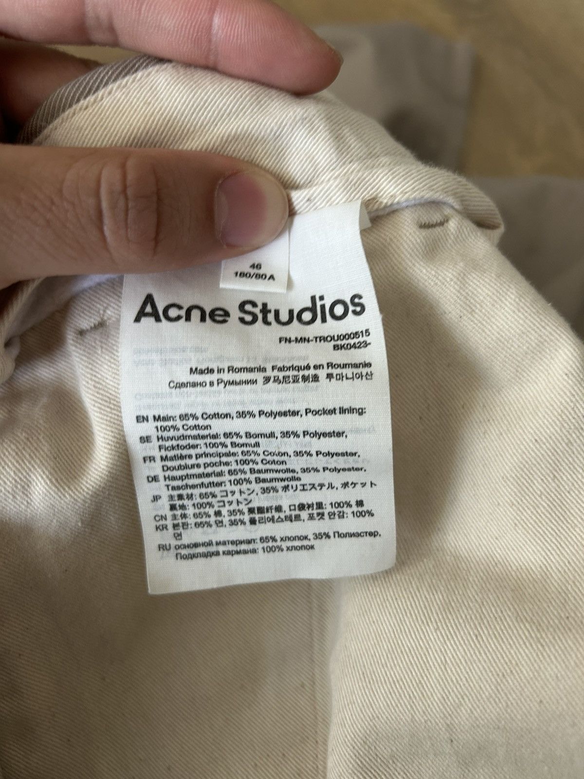 Acne Studios Acne studios 2022 khaki dress pants Size US 30 / EU 46 - 3 Thumbnail