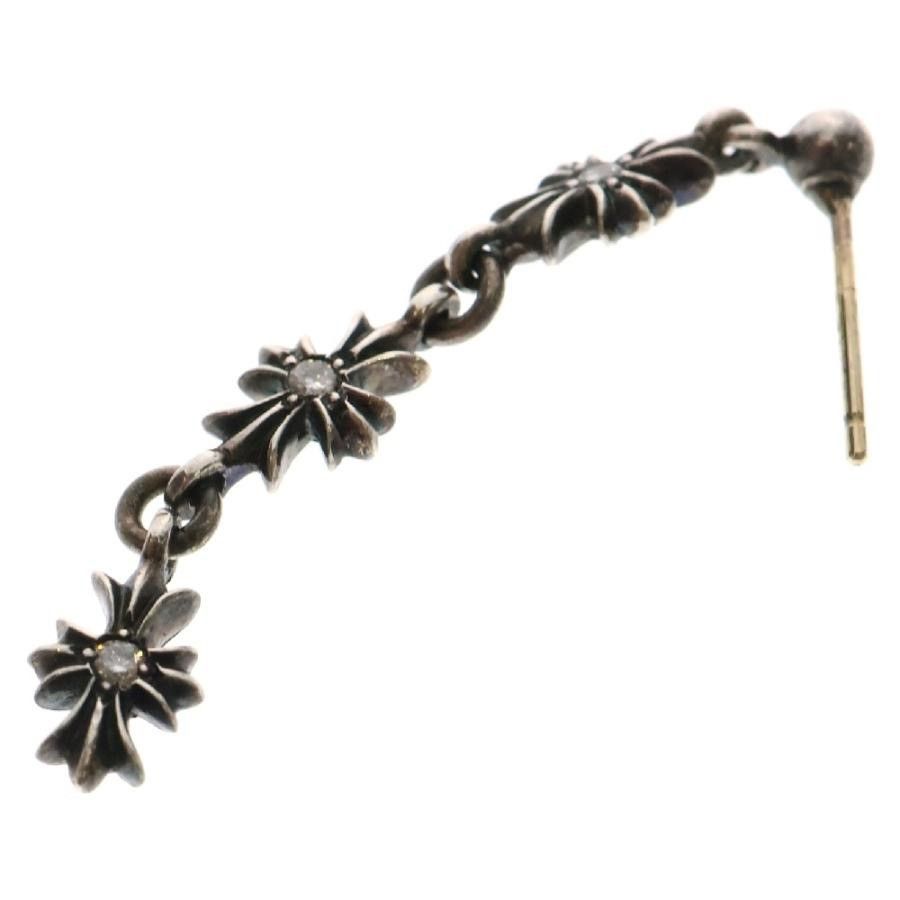 Chrome Hearts Chrome Hearts Tiny CH Cross Drop 3 Diamond Earring Size ONE SIZE - 6 Thumbnail
