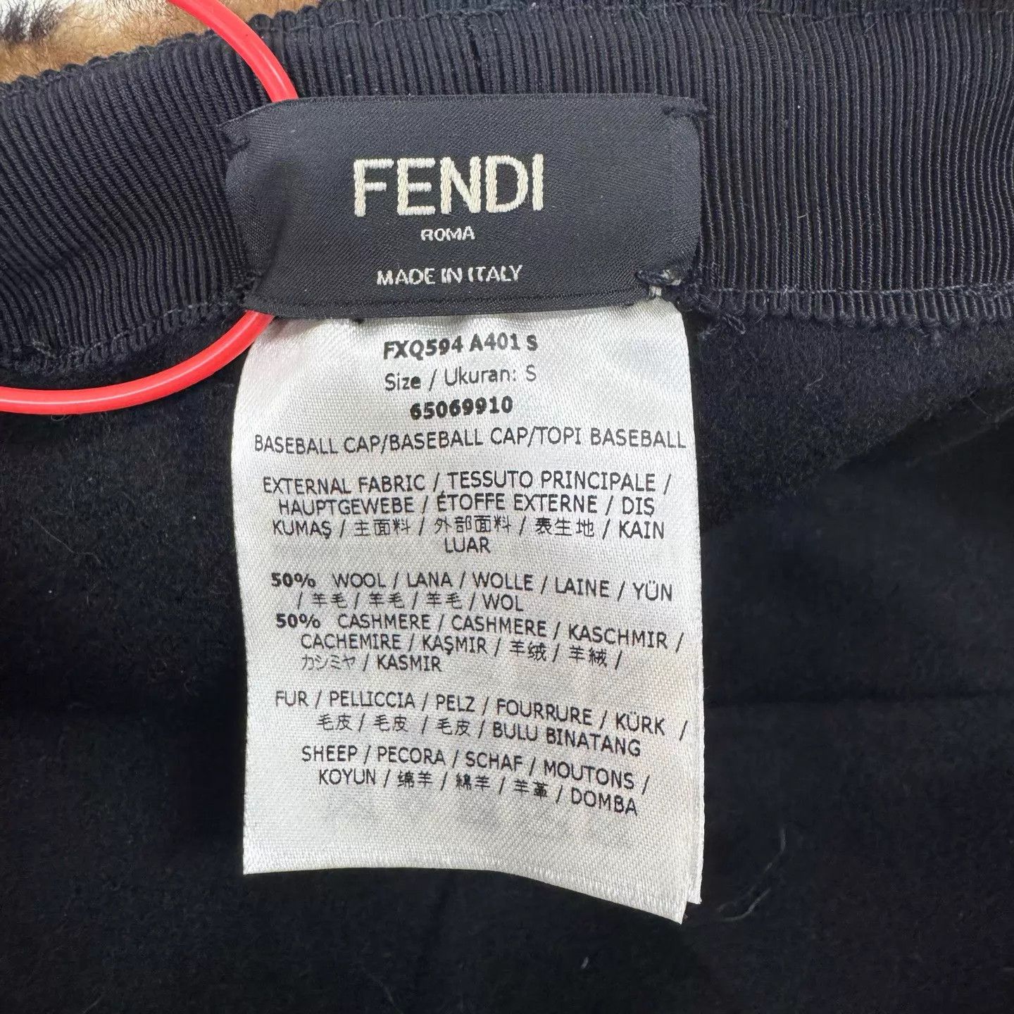 Fendi Fendi Brown Black FF Cashmere Wool Newsboy 99 New Size ONE SIZE - 5 Thumbnail