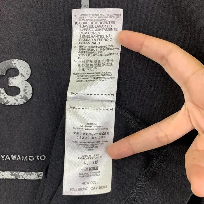 Adidas YOHJI YAMAMOTO x ADIDAS Y-3 Collection Tee Shirt Size US M / EU 48-50 / 2 - 9 Thumbnail